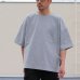 画像2: VORTEX 8オンス（MVS天竺）サイドスリット ハーフスリーブ ボクシーTee【MADE IN JAPAN】『日本製』/ Upscape Audience (2)