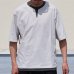 画像4: 「丹後」度詰天竺 (6オンス) フェイクレイヤード キーネック ハーフスリーブ Tシャツ【MADE IN JAPAN】『日本製』/ Upscape Audience