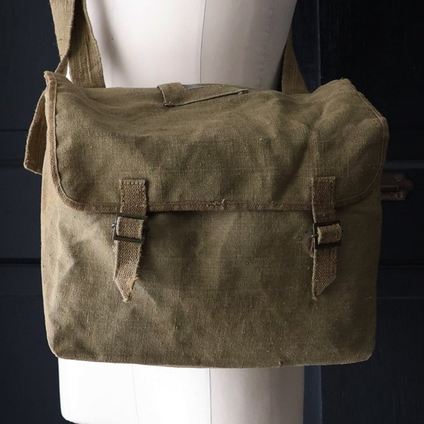 画像2: DEAD STOCK  / Italian Army M.M Canvas Two Way Bag（イタリア軍 M.M キャンバス 2Way バッグ）