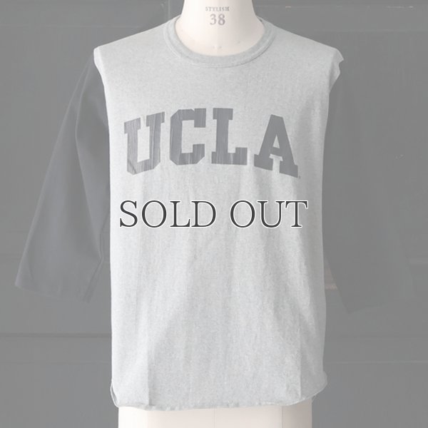 画像2: オールドプリント"UCLA"ヴィンテージセットインベースボールアンダーTEE / Audience