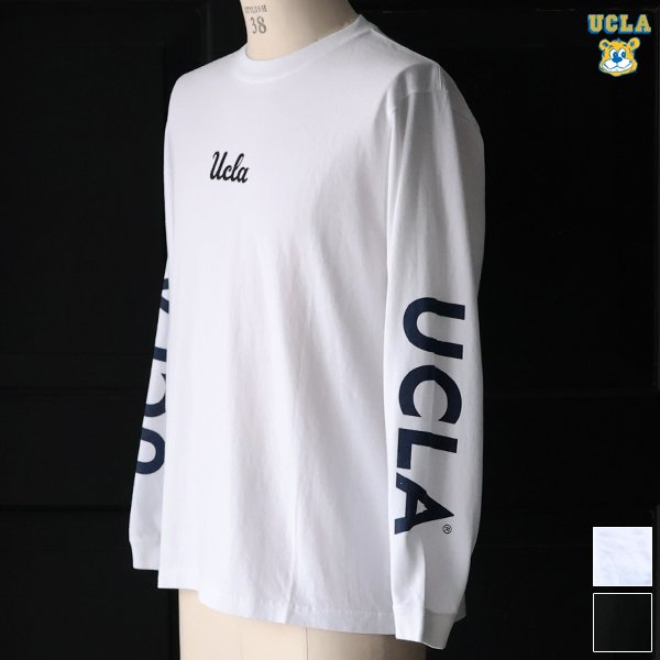 画像1: 【RE PRICE / 価格改定】オールドプリント"UCLA-Small"米綿長袖TEE / Audience