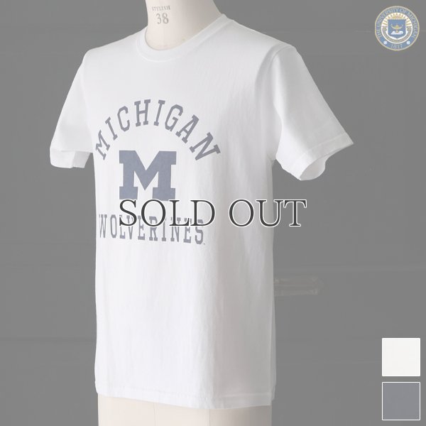 画像1: 【RE PRICE / 価格改定】MICHIGAN "MICHIGAN M WOLVERINES" C/N S/S 6.6oz オールドプリントT / Audience