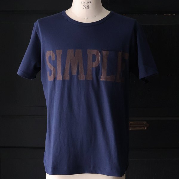 画像2: 【RE PRICE / 価格改定】ラフィー天竺"SIMPLE"プリントポケット付きクルーネックT【MADE IN JAPAN】『日本製』/ Upscape Audience