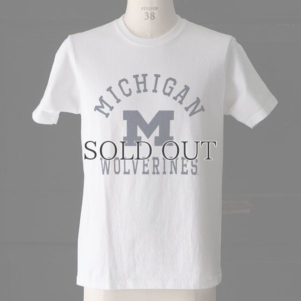 画像2: 【RE PRICE / 価格改定】MICHIGAN "MICHIGAN M WOLVERINES" C/N S/S 6.6oz オールドプリントT / Audience