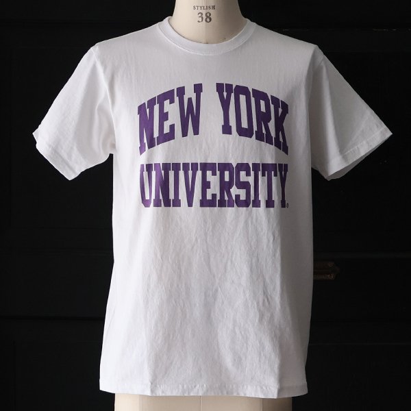 画像2: 【RE PRICE / 価格改定】NEW YORK UNIVERSITY"NEW YORK UNIVERSITY"C/N S/S 6.6oz オールドプリントT / Audience