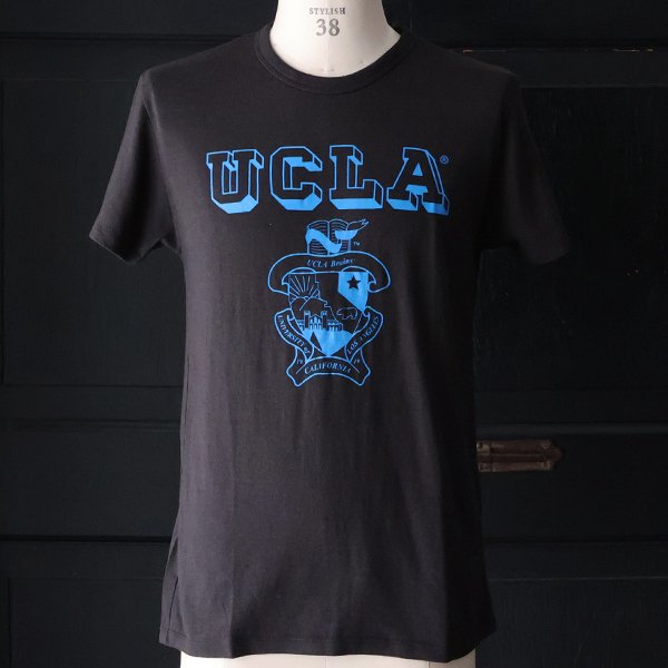 画像2: 【RE PRICE / 価格改定】 UCLA"UCLA"エンブレム三素材混カレッジプリント半袖クルーネックTシャツ / Audience