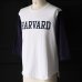 画像3: オールドプリント"HARVARD"ヴィンテージセットインベースボールアンダーTEE / Audience