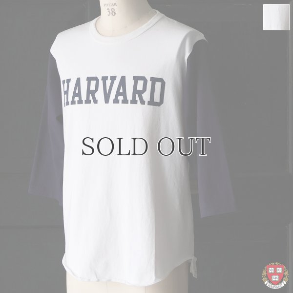 画像1: オールドプリント"HARVARD"ヴィンテージセットインベースボールアンダーTEE / Audience