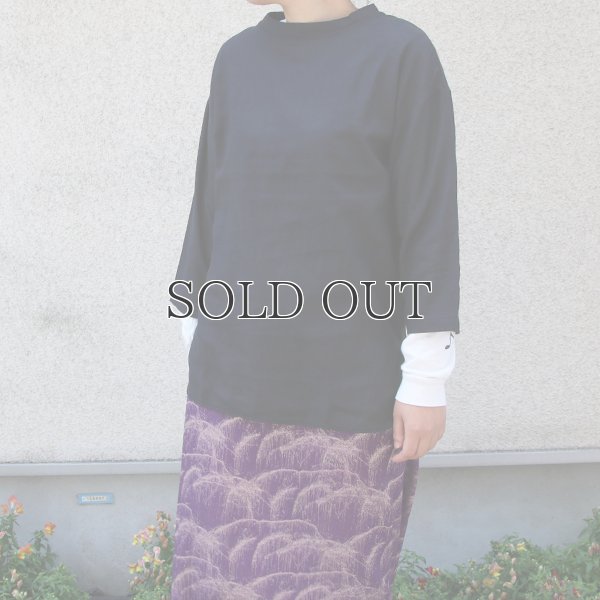 画像2: 【RE PRICE/価格改定】綿麻ツイル ボトルネック サドルヘムラウンド7/SビックシャツTEE【MADE IN JAPAN】『日本製』/ Upscape Audience