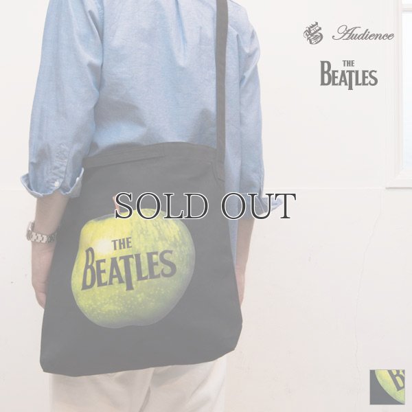 画像1: BEATLES Appleプリントロゴ刺繍2WAY トートバッグ/ Audience