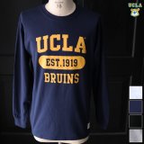 【RE PRICE / 価格改定】UCLA"3段カレッジプリント" 6oz米綿丸胴L/S Tee/ Audience