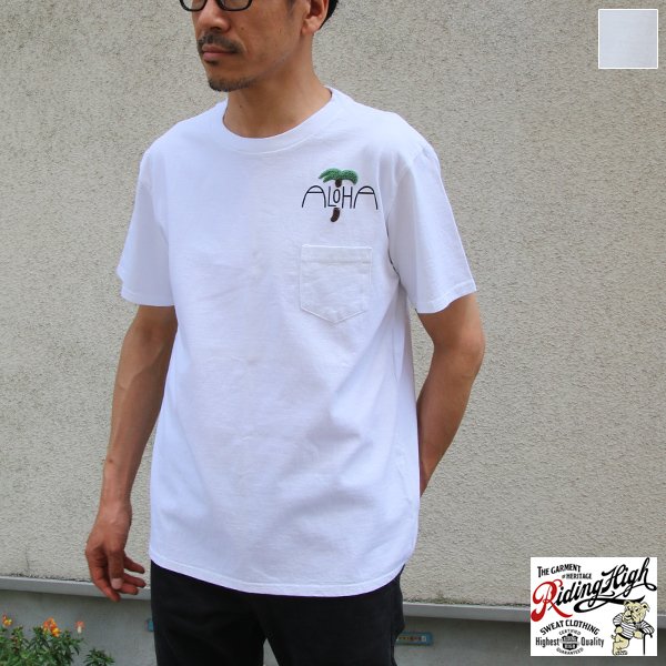 画像1:  【RE PRICE/価格改定】Riding High / P&E COMBI S/S TEE(ALOHA)【MADE IN JAPAN】『日本製』