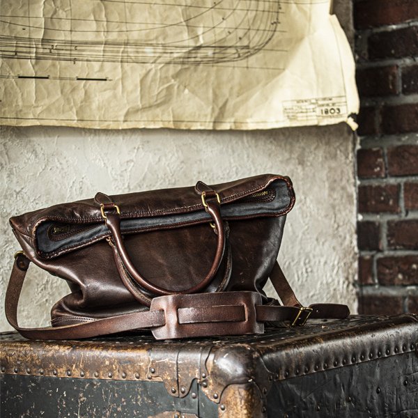 画像2: LEATHER NELSON  2Way BAG(VS-244LS)【MADE IN JAPAN】『日本製』【送料無料】 / VASCO