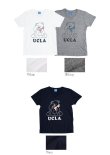 画像4: UCLA"Sleepy Bear"コットン/三素材混カレッジプリント半袖VネックTシャツ [Lady's] / Audience (4)