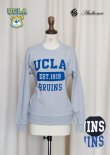 画像1: UCLA"UCLA EST.1919 BRUINS"クルーネック長袖ライトスウェット [Lady's] / Audience (1)