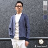 画像: パイルシャギー モックVネック L/S ニットソーカーディガン【MADE IN JAPAN】『日本製』/ Upscape Audience