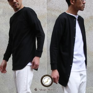 画像: コーマ天竺BACKカーディガン ロング L/S Tee【MADE IN JAPAN】『日本製』/ Upscape Audience