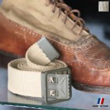 画像: DEAD STOCK/FRENCH OPEN BUCKLE CANVAS BELT (フランス陸軍 オープンバックル キャンバスペルト）