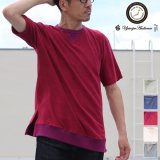 画像: 【RE PRICE/価格改定】コットンパイル ガゼットスウェットオーバーサイズ サイドスリット S/S Tee【MADE IN JAPAN】『日本製』/ Upscape Audience