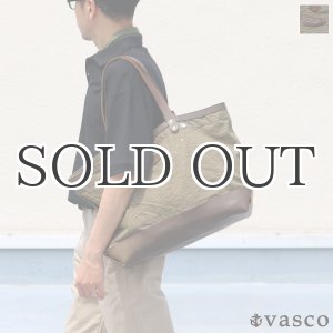 画像: デッドストックレインカモテント生地×Leather Travel Tote Bag 【送料無料】 / Upscape Audience VASCO