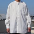 画像13: 70/30クロス ストレッチタイプライター バンドカラー L/S ボクシーシャツ【MADE IN JAPAN】『日本製』/ Upscape Audience (13)