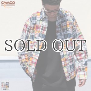 画像: CAMCO / LS Madras Patchwork Shirts(カムコ/マドラスパッチワーク長袖シャツ)