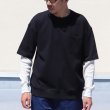 画像3: Basque10オンス（バスク天竺）ガゼットポケS/S×ワッフル9/Sレイヤー Tee【MADE IN JAPAN】『日本製』/ Upscape Audience (3)