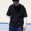 画像2: Basque10オンス（バスク天竺）ガゼットポケS/S×ワッフル9/Sレイヤー Tee【MADE IN JAPAN】『日本製』/ Upscape Audience (2)