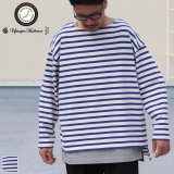 画像: Basque10オンス（バスク天竺）フレンチボーダー ボートネック BOX Tee【MADE IN JAPAN】『日本製』/ Upscape Audience