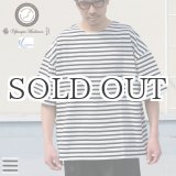 画像: VORTEX 8オンス（MVS天竺）ロシアンボーダー ボートネック ハーフスリーブ Tシャツ【MADE IN JAPAN】『日本製』/ Upscape Audience