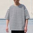 画像2: VORTEX 8オンス（MVS天竺）ロシアンボーダー ボートネック ハーフスリーブ Tシャツ【MADE IN JAPAN】『日本製』/ Upscape Audience (2)