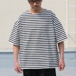 画像7: VORTEX 8オンス（MVS天竺）ロシアンボーダー ボートネック ハーフスリーブ Tシャツ【MADE IN JAPAN】『日本製』/ Upscape Audience (7)