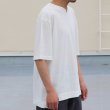 画像12: PREMIERE LINEN(プレミアリネン)コットン天竺 キーネック ハーフスリーブTシャツ【MADE IN JAPAN】『日本製』/ Upscape Audience (12)