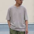 画像2: PREMIERE LINEN(プレミアリネン)コットン天竺 キーネック ハーフスリーブTシャツ【MADE IN JAPAN】『日本製』/ Upscape Audience (2)