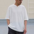 画像11: PREMIERE LINEN(プレミアリネン)コットン天竺 キーネック ハーフスリーブTシャツ【MADE IN JAPAN】『日本製』/ Upscape Audience (11)