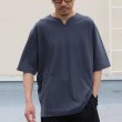 画像14: PREMIERE LINEN(プレミアリネン)コットン天竺 キーネック ハーフスリーブTシャツ【MADE IN JAPAN】『日本製』/ Upscape Audience (14)