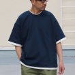 画像3: VORTEX 8オンス(MVS天竺) フェイクレイヤード クルーネック ハーフスリーブTシャツ【MADE IN JAPAN】『日本製』/ Upscape Audience (3)