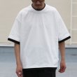 画像14: VORTEX 8オンス(MVS天竺) フェイクレイヤード クルーネック ハーフスリーブTシャツ【MADE IN JAPAN】『日本製』/ Upscape Audience (14)