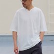 画像10: PREMIERE LINEN(プレミアリネン)コットン天竺 キーネック ハーフスリーブTシャツ【MADE IN JAPAN】『日本製』/ Upscape Audience (10)