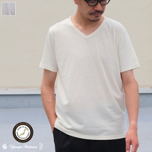 画像: 【RE PRICE/価格改定】オーガニックコットン天竺Vネック半袖Tシャツ【MADE IN JAPAN】『日本製』/ Upscape Audience