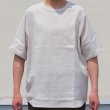 画像12: 綿麻 ワッシャーツイル サドルショルダー ハーフスリーブ 胸ポケ付き フハクTシャツ【MADE IN JAPAN】『日本製』/ Upscape Audience (12)