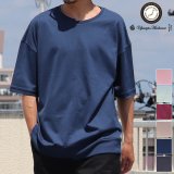 画像: 【RE PRICE/価格改定】コーマ天竺アシンメトリークルーネック半袖オーバーサイズスウェットTee【MADE IN JAPAN】『日本製』/ Upscape Audience 