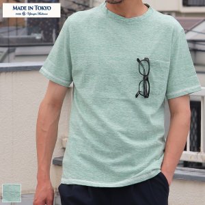 画像: 【RE PRICE / 価格改定】吊り編み天竺オーバーラップクルーネックグラスポケ付半袖_TEE【MADE IN TOKYO】『東京製』  / Upscape Audience