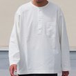 画像14: VORTEX 8オンス (MVS天竺) 布帛ミックス スリーピング ヘンリーネック 長袖 Tシャツ【MADE IN JAPAN】『日本製』/ Upscape Audience (14)