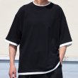 画像3: 「丹後」度詰天竺 (6オンス) フェイクレイヤード クルーネック ハーフスリーブ Tシャツ【MADE IN JAPAN】『日本製』/ Upscape Audience (3)