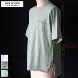 画像: 【RE PRICE/価格改定】吊編天竺 C/Nスプリットスリーブ 胸ポケ付 Tee【MADE IN TOKYO】『東京製』  / Upscape Audience