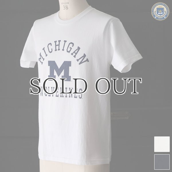 画像1: 【RE PRICE / 価格改定】MICHIGAN "MICHIGAN M WOLVERINES" C/N S/S 6.6oz オールドプリントT / Audience (1)