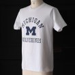 画像3: 【RE PRICE / 価格改定】MICHIGAN "MICHIGAN M WOLVERINES" C/N S/S 6.6oz オールドプリントT / Audience (3)