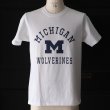 画像2: 【RE PRICE / 価格改定】MICHIGAN "MICHIGAN M WOLVERINES" C/N S/S 6.6oz オールドプリントT / Audience (2)