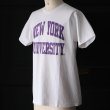 画像3: 【RE PRICE / 価格改定】NEW YORK UNIVERSITY"NEW YORK UNIVERSITY"C/N S/S 6.6oz オールドプリントT / Audience (3)